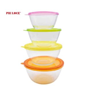 Wholesale Glass salad bowl & soup bowl With PP lid
