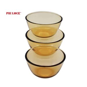 Wholesale Amber Glass Bowls Set