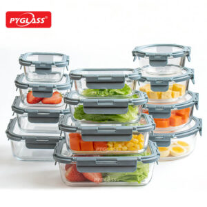 Eco-Friendly 24-Piece Glass Food Containers Set with Lids – Safe for Microwave & Refrigerator