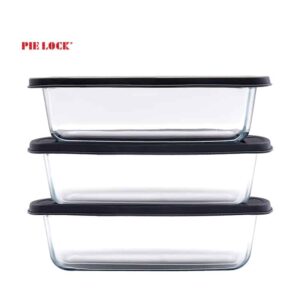 High borosilicate glass baking dish for microwave oven safe with PE lid