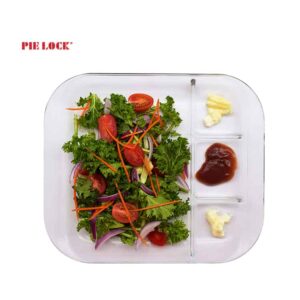 Glass Plate Server Dishes for Dumpling,Sauce, Vinegar, Ketchup, BBQ