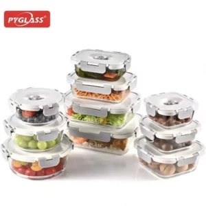 Vacuum Seal Containers with Pump 10 Set | Wholesale & OEM Manufacturer | PYGLASS